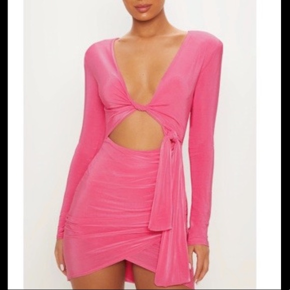 Dresses & Skirts - SOLD Pink Cut Out Mini Dress
